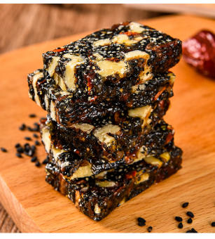 Combo 300g Bánh óc chó mè đen táo đỏ/Bánh Mè Đen Dinh Dưỡng Siêu Hạt Mè Đen, Táo Đỏ, Óc Chó, Kỷ Tử ít ngọt bao ngon