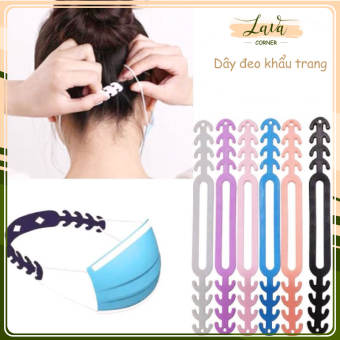 Bộ 5 Dây Đeo Khẩu Trang Chống Đau Tai - Quai Gài Khẩu Trang - Silicone Mềm Không Hằn Da