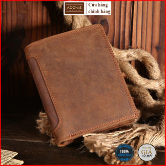 Ví da nam cao cấp mã AD04, bóp da nam, ví đứng 16 ngăn đựng tiền đựng thẻ, ví nam da thuộc nhập khẩu thái lan siêu bền, ví nam chống nước, ví da giá rẻ bảo hành 12 tháng chính hãng