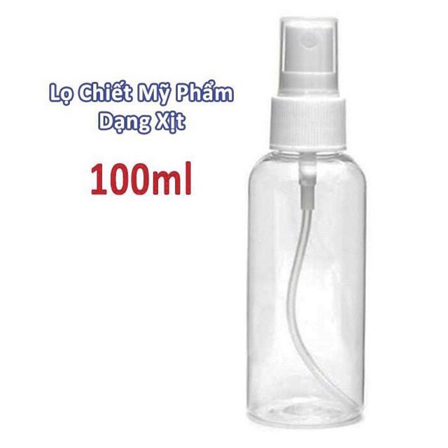 chai chiết xịt phun sương, lọ chiết mỹ phẩm 100ml