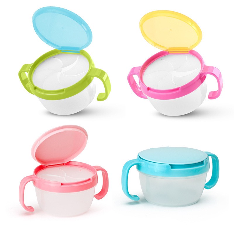 Cốc ăn snack chống đổ giúp bé tự ăn độc lập hàng xuất nhật/ bát ăn dặm chống đổ giúp bé luyện tự ăn độc lập/ chén ăn dặm chống đổ hỗ trợ bé tự ăn độc lập/ dụng cụ tập ăn độc lập cho bé
