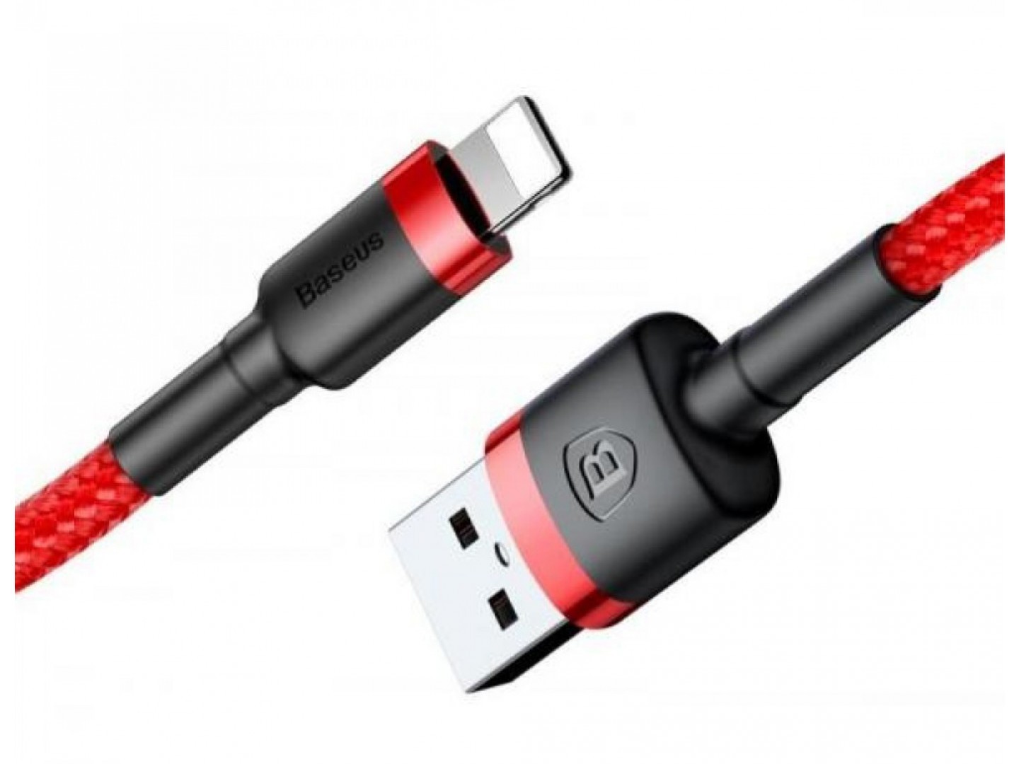 Cáp sạc và truyền dữ liệu tốc độ cao Baseus Cafule Lightning USB sạc nhanh 2.4A cho iPhone / iPad, dài 1m - Hàng Chính Hãng