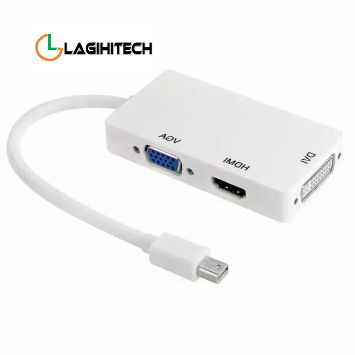 Cáp chuyển đổi mini displayport to hdmi vga dvi - bảo hành 1 tháng