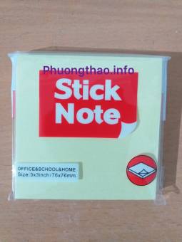 Bộ 2 tập Giấy nhớ, giấy ghi chú, giấy note vàng 3x3.
