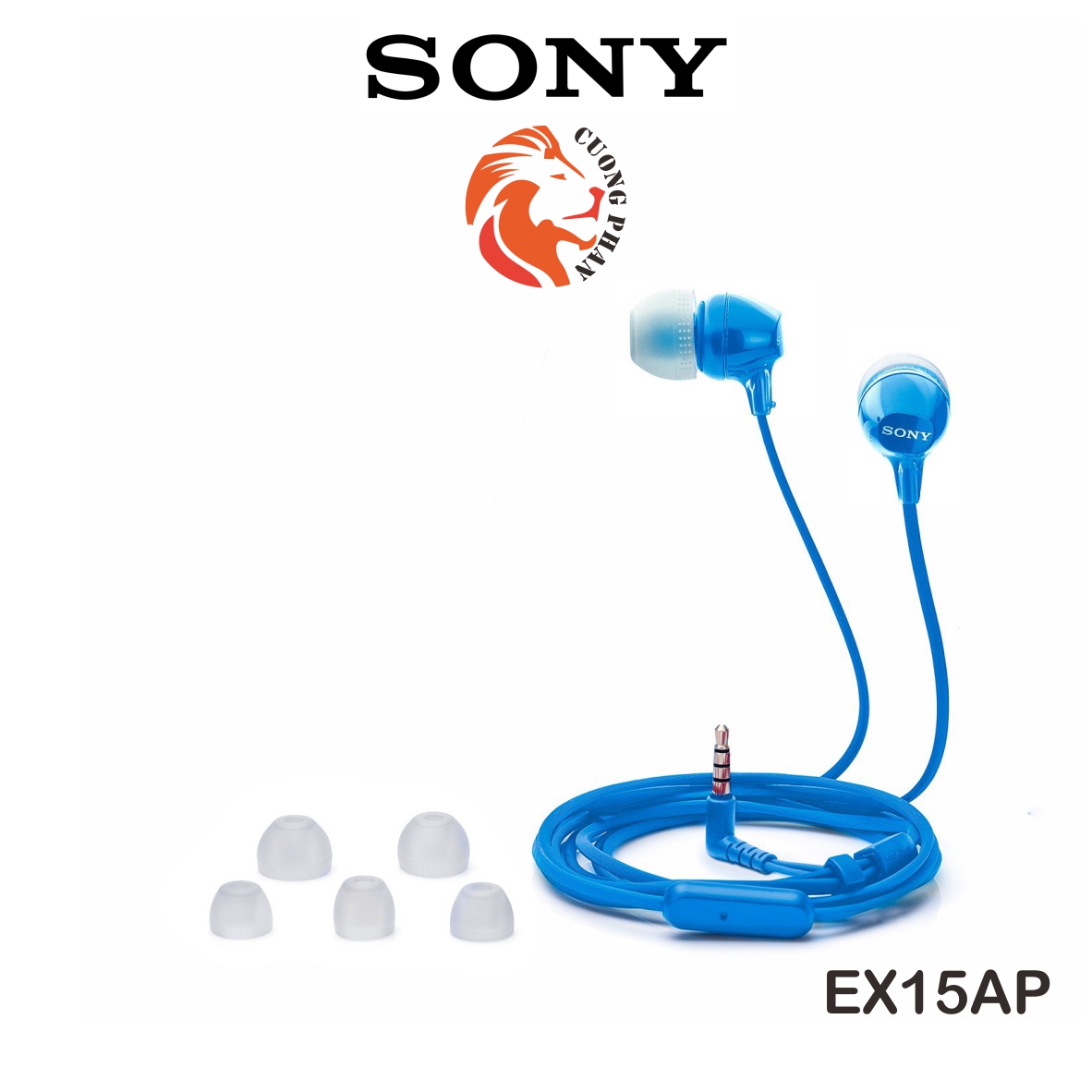 Tai Nghe Nhét Tai Có Mic Sony EX15AP - Nhỏ Gọn Phù Hợp Học Ngoại Ngữ Và Nghe Nhạc, Bảo Hành 12 Tháng