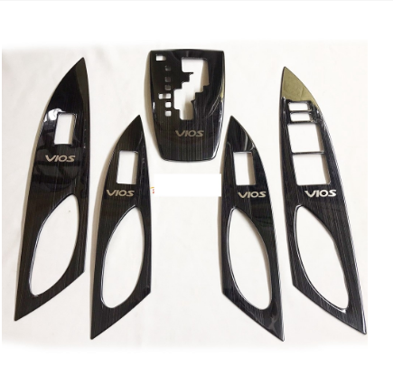 Ốp nội thất xe TOYOTA VIOS,ốp trang trí nội thất theo xe VIOS 2014, 2015, 2016, 2017 - 2018 titan cao cấp,sáng bóng,chống xước