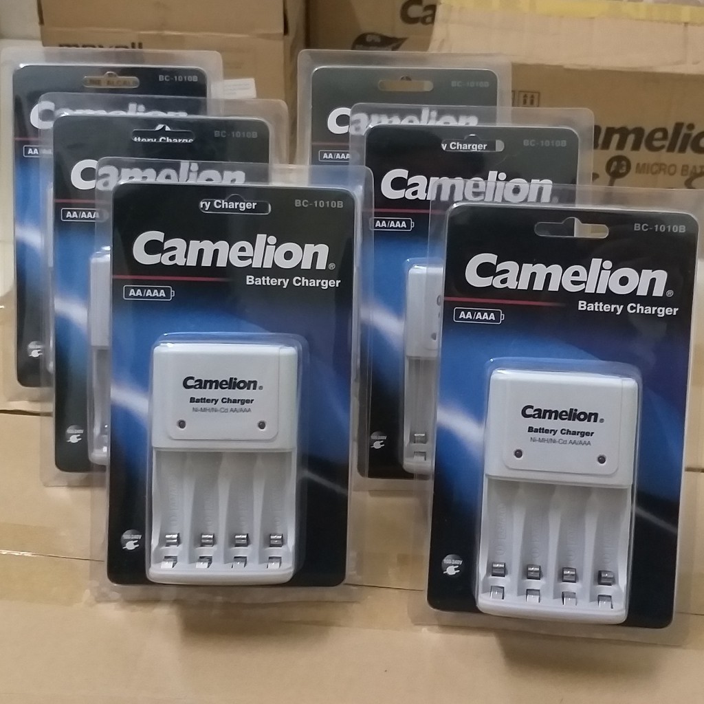 Bộ máy sạc pin aa, aaa - 1010b camelion máy sạc pin 3a - pi0002