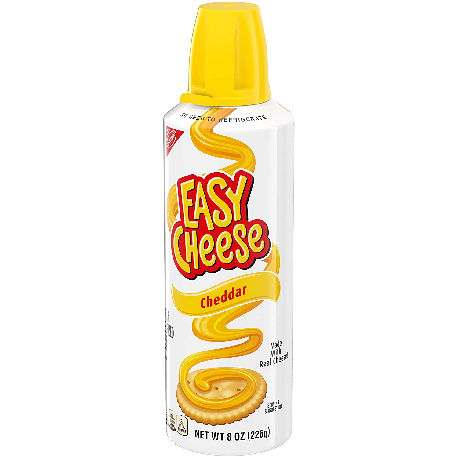 Chai phô mai xịt easy cheese cheddar cheese snack, 226g