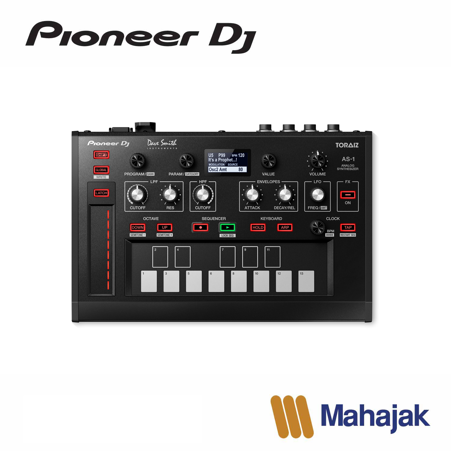 Pioneer DJ TORAIZ AS-1 | Monophonic analog synthesizer ราคา 18,900 บาท*ส่งฟรี
