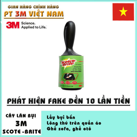 Cây lăn bụi , lông chó mèo , tóc rụng 3M Scotch brite