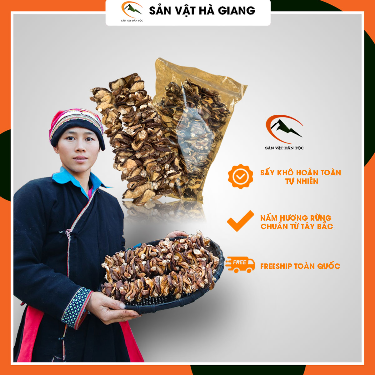 Nấm hương rừng sấy khô tây bắc 1kg/500g – cung cấp các vitamin, khoáng chất tối cần thiết cho cơ thể và ngăn ngừa ung thư.