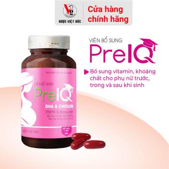 Thực phẩm bảo vệ sức khỏe PreIQ bổ sung vitamin và khoáng chất cho mẹ bầu