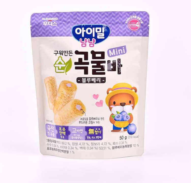 [HCM] Bánh cuộn mini nhân kem Vị Việt Quất Ildong Ayimeal Yum Yum Hàn Quốc cho bé  - LeVyStore - TheGioiHangNhap