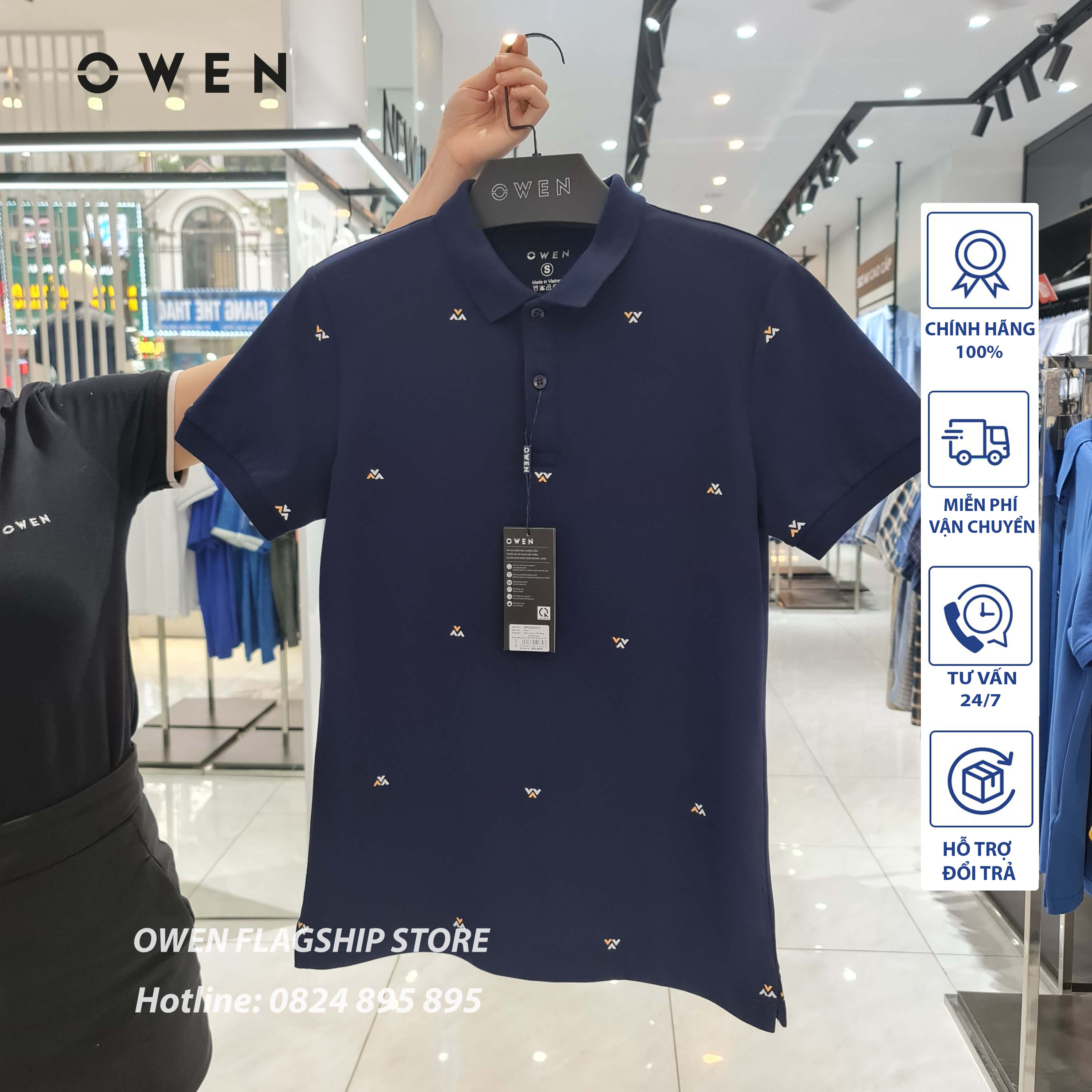 Owen - áo polo nam owen - mã apv220317 - owen flagship store