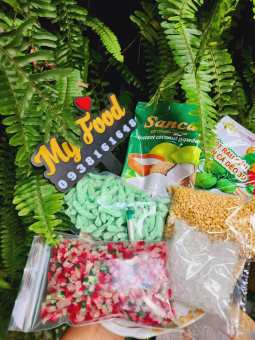 set 650g chè sương sa hạt lựu kèm công thức nấu đầy đủ