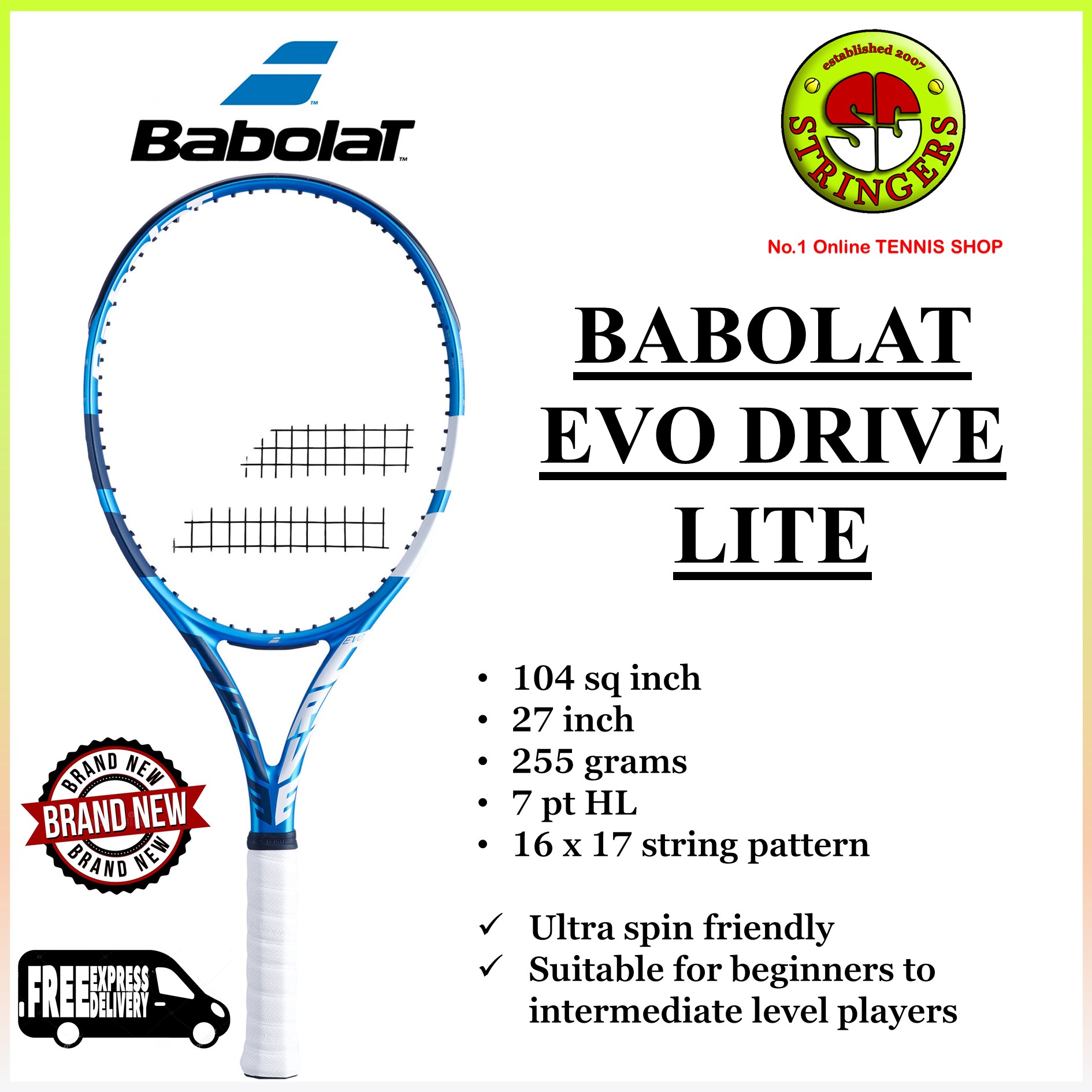 Babolat Evo Drive Lite W Tennis Racket Lazada Singapore