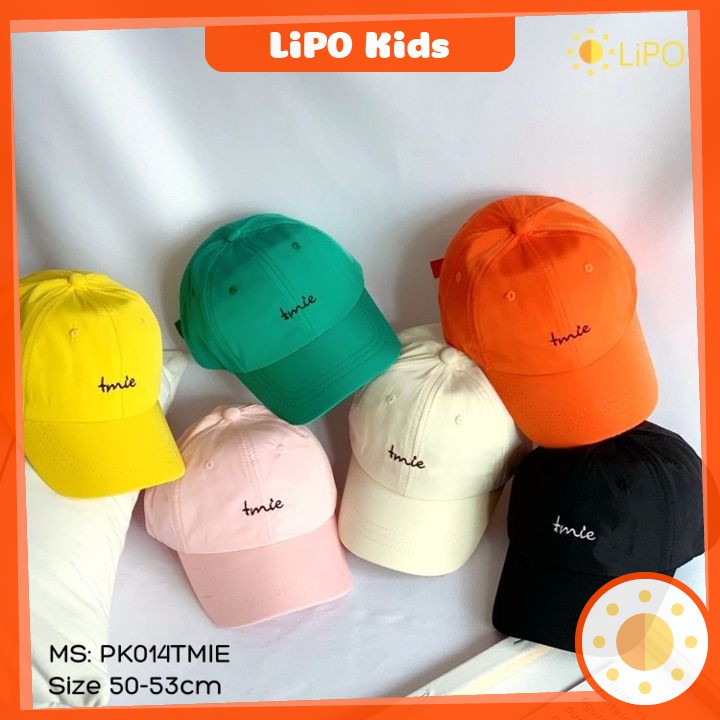 Nón lưỡi trai thêu chữ tmie cho bé - pk014tmie