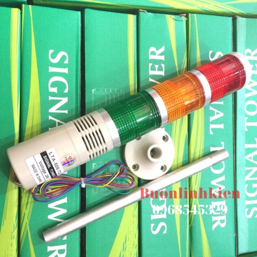 Đèn tháp 3 tầng có còi 24v lta-505-t3j