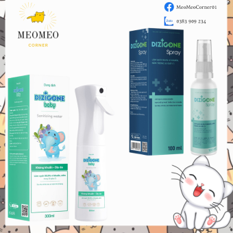 Xịt kháng khuẩn DIZIGONE vệ sinh đồ dùng và bảo vệ da bé