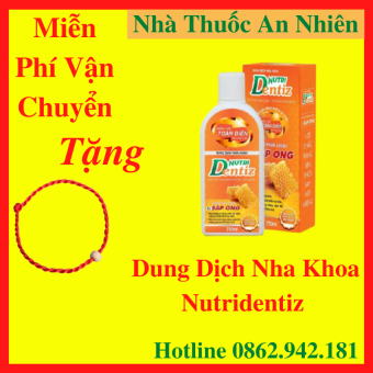 NUTRIDENTIZ [Tặng Vòng Tay May Mắn][HCM]Dung Dịch Nha Khoa NUTRIDENTIZ - Cho Răng Lợi Chắc Khỏe - AN001