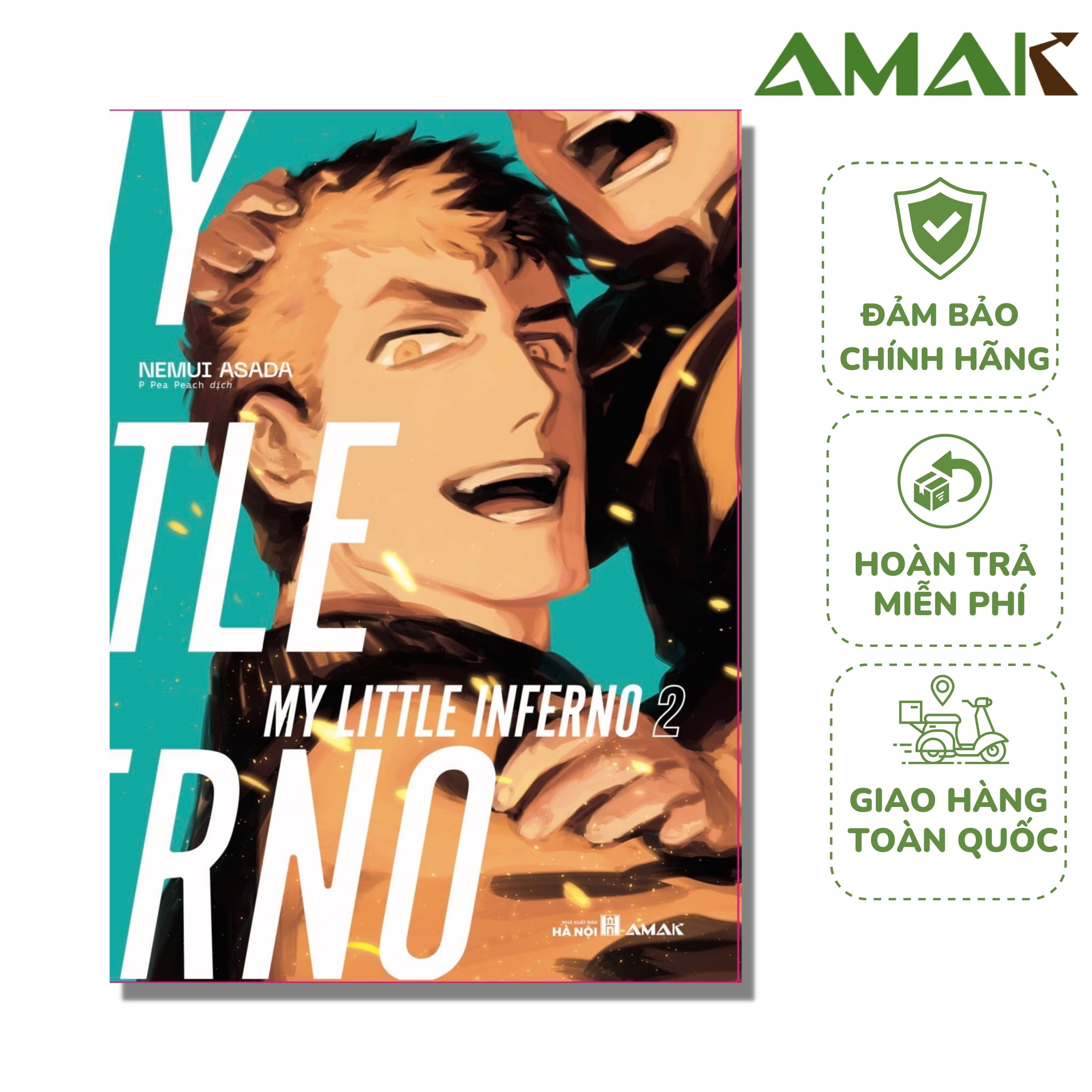 My Little Inferno - Trọn bộ 2 tập - Amak Books - Tặng kèm Bookmark, Postcard