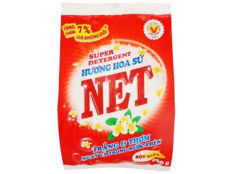 Bột giặt NET hương hoa sứ 600g , quần áo giặt sạch trắng tinh , thơm hương hoa dịu nhẹ