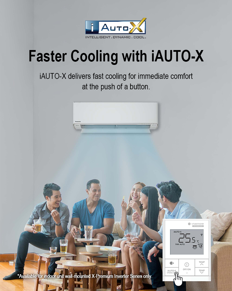 เครื่องปรับอากาศ Panasonic X-Premium R32 System 2 พร้อม nanoe™X (5 ติ๊ก)
