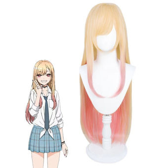 Meiluanoijasd Anime My Dress-Up Darling Marin Kitagawa Cosplay Wig Yellow Gradient Hair