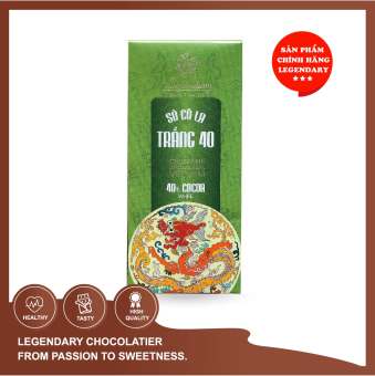 Socola Legendary - Socola Trắng 40 - 100% bơ cacao nguyên chất 85g