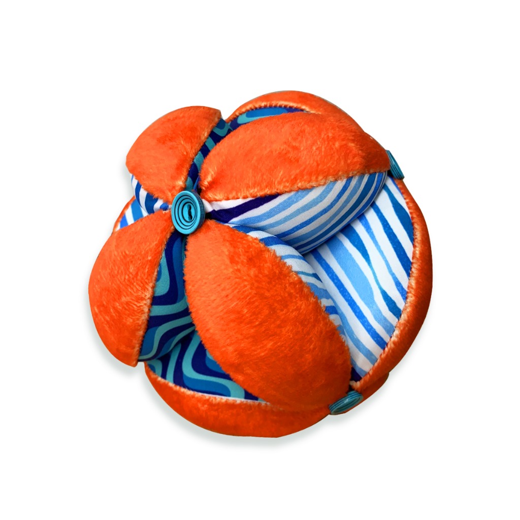 Bóng đồ chơi cho bé PiPoVietnam - Bóng múi luyện chân Montessori Orange