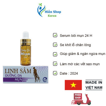 kem bôi mụn,Serum bôi mụn 24h linh sâm chấm mụn bọc, mụn mủ ,không để lại vết thâm, sẹo trên da