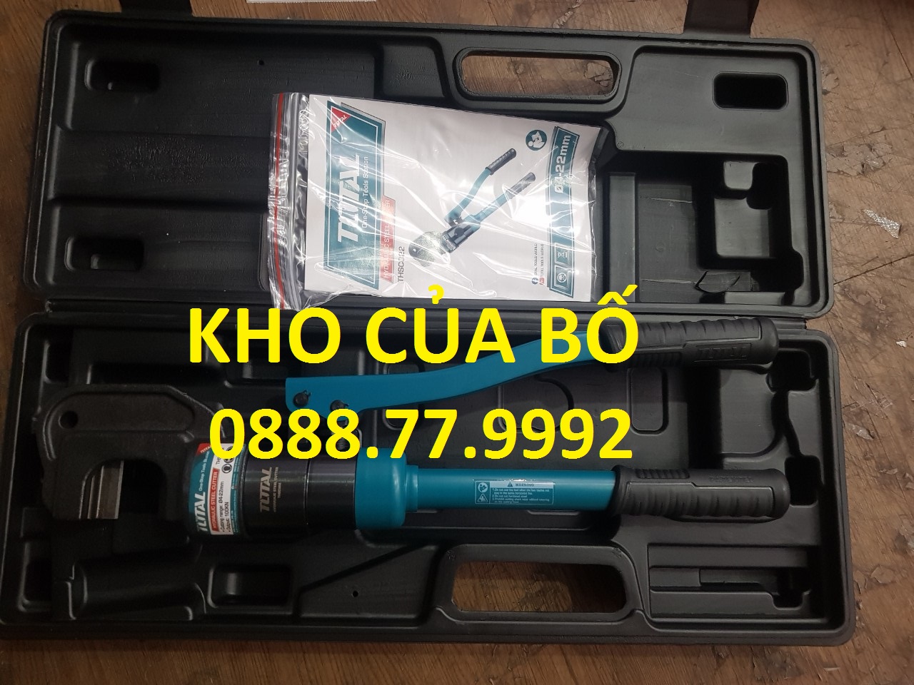 Kìm cắt thép thủy lực total thsc022 | kềm cắt thủy lực phạm vi cắt φ4-φ22mm, lực cắt 100kn , kích thước cắt 24mm