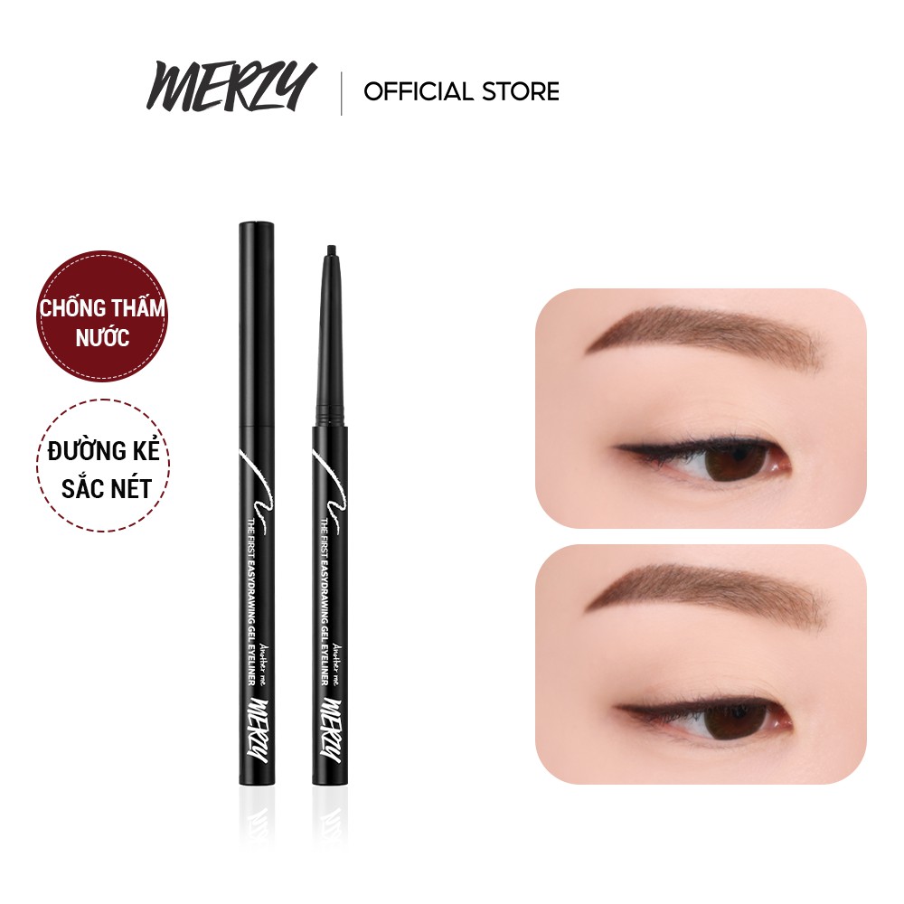 Chì kẻ mắt Merzy Easydrawing Gel Eyeliner chống trôi 0.14g [Chính Hãng]