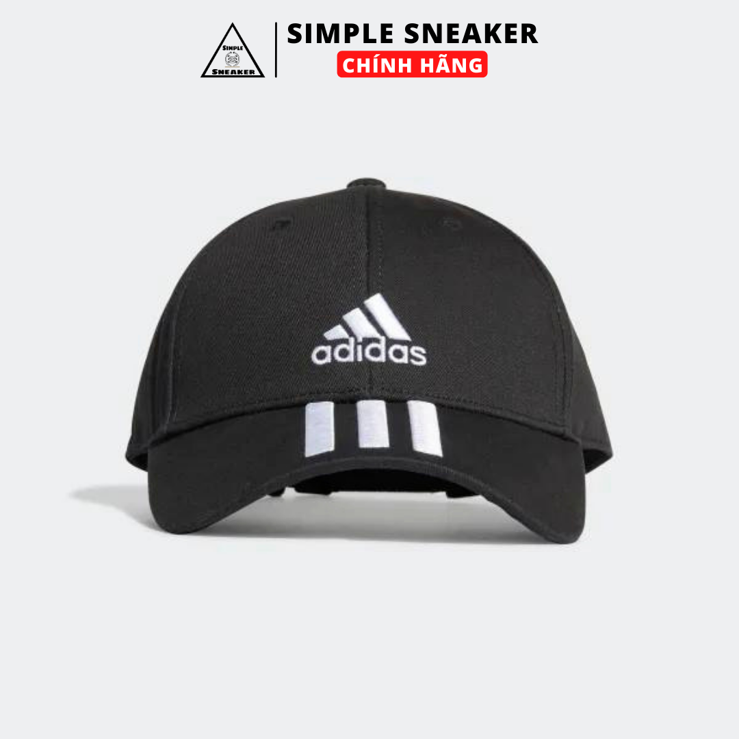 Mũ lưỡi trai adidas - adidas sport 3s ct black cap chuẩn auth - hàng chính hãng unisex