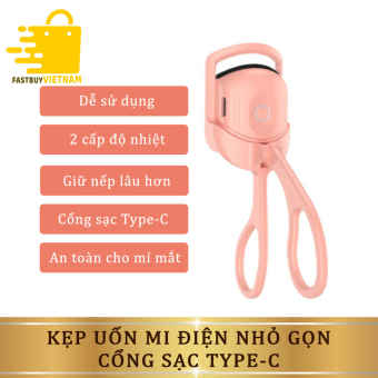 Máy Uốn Mi Bằng Điện Cao Cấp, Dụng Cụ Kẹp Mi Điện , Kẹp Bấm Mi Giữ Nếp Lâu Dài Bằng Nhiệt,Có Cổng Sạc USB