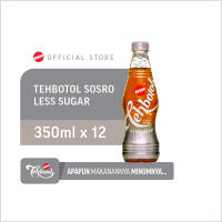 Tehbotol Sosro pet Less Sugar 350 ml isi 12 Pcs