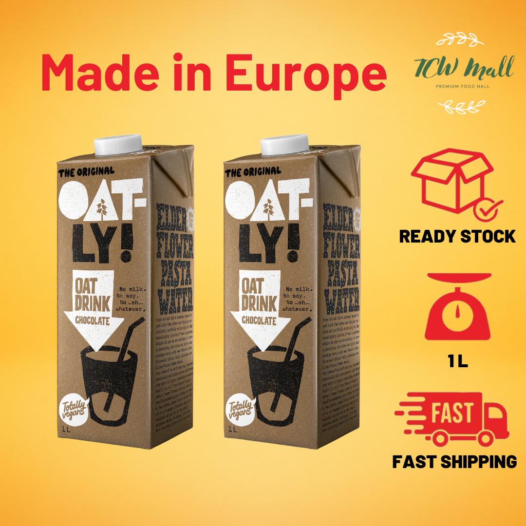 OATLY CHOCHOLATE OAT DRINK (100% VEGAN) (IMPORTED FROM SWEDEN) - 2 PACKS