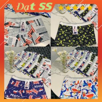 Quần lót nam in hình thun lạnh, quần sịp nam đùi thun lạnh hoạt hình doremon, shin, ...