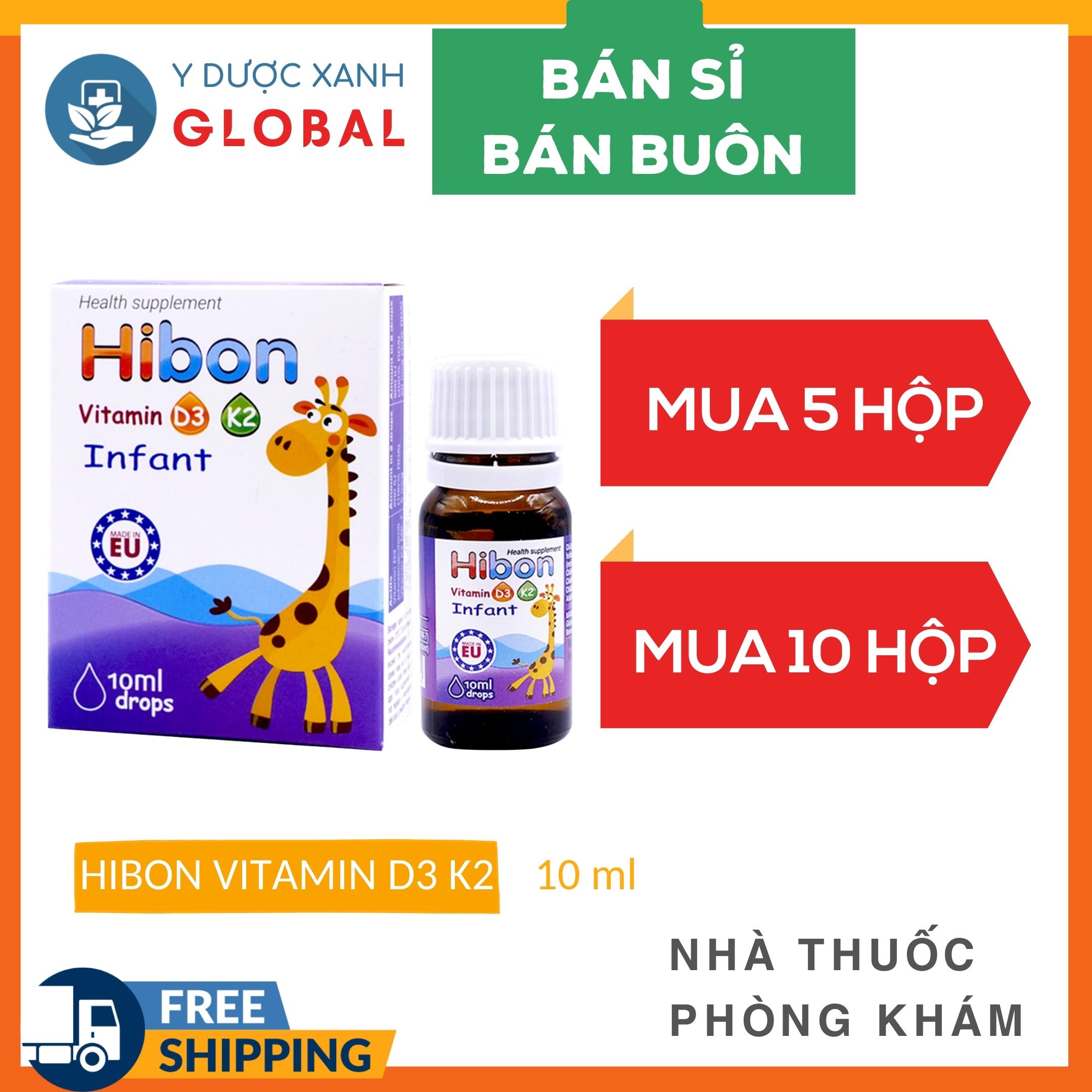 [Phân Phối SỈ] Vitamin D3 K2 Nhỏ Giọt Cho Bé HIBON D3K2 Của Ba Lan - Y Dược Xanh