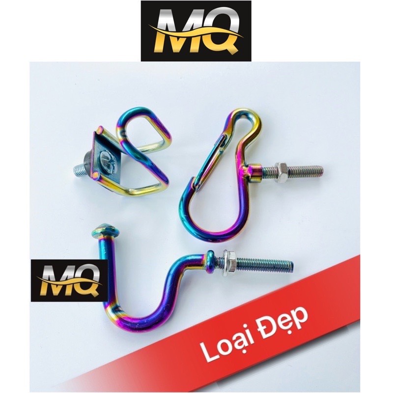 Móc Treo Đồ 7 màu TiTan Gắn Xe máy , Xe Điện Cực Đẹp  Tặng kèm Ốc Bắt