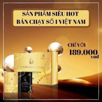 MẶT NẠ CẤY TRẮNG THẢI ĐỘC CHỐNG LÃO HÓA LUXURY GOLDEN MASK