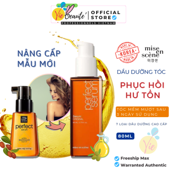 Tinh Chất Dưỡng Phục Hồi Tóc Giữ Nếp Tóc Khi Tạo Kiểu Mise En Scene Perfect Serum - 80ml