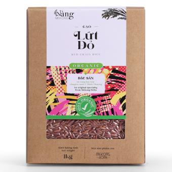 Gạo Hữu Cơ - Gạo LỨT ĐỎ 1kg - GẠO LỨT THỰC DƯỠNG - MeKong Home - 100% Organic