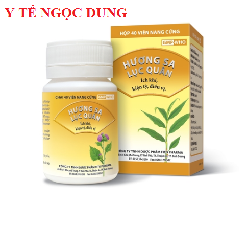 Hương sa lục quân. chậm tiêu, kém ăn, đầy bụng, phân lỏng do tỳ yếu. hộp 100v