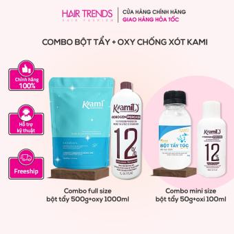 Bột tẩy tóc siêu mạnh nano kami - tẩy 1 lần lên nền 89 (tặng kèm oxy)