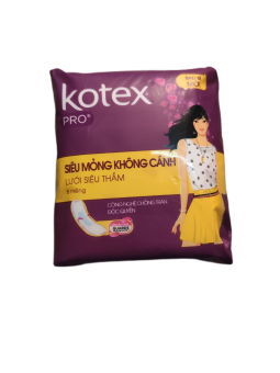 Băng vệ sinh Kotex Pro siêu mỏng không cánh 8 miếng
