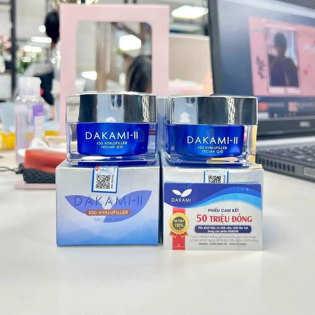 Combo 2 Kem DAKAMI II - Chống Lão Hóa Hàn Quốc, Dưỡng Trắng Da, Giảm Nám, Tàn Nhang, Xóa Mờ Vết Thâm, Nếp Nhăn, Chân Chim Vùng Mắt