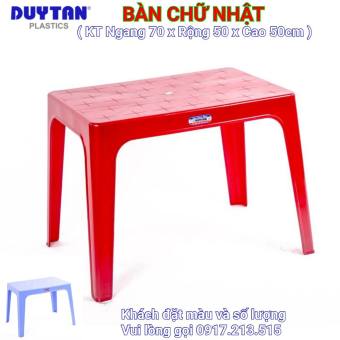 bàn nhựa chữ nhật nhỏ duy tân