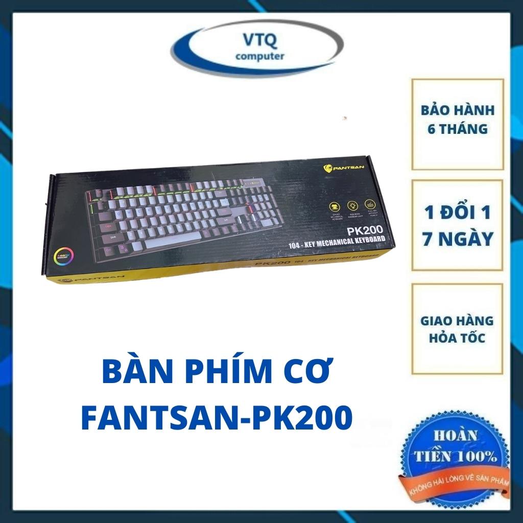 Bàn Phím Cơ Led đổi màu Pantsan Pk200 Gaming cao cấp -Nhiều chế độ led - cảm giác chơi game cực đã B