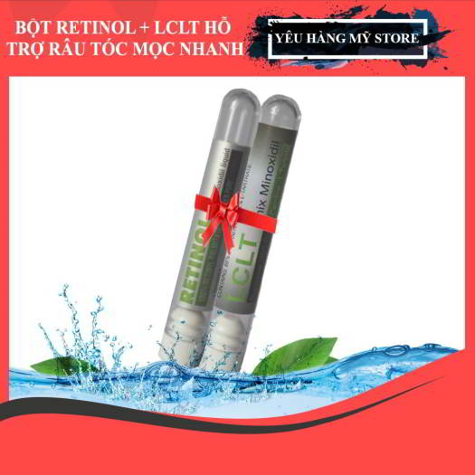 Bột Lclt , Retinol hổ trợ mọc râu tóc nhanh